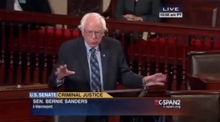 Bernie SLAMS Marijuana Arrests On Senate Floor