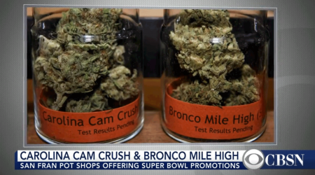 San Francisco shops sell Super Bowl-themed pot