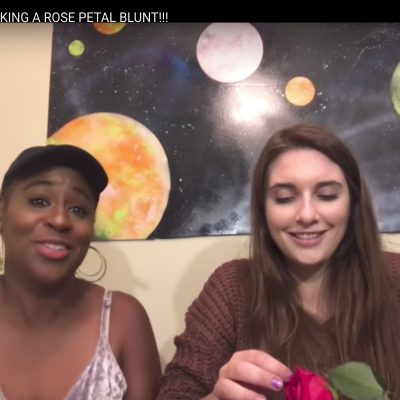 Rose Petal Blunts with 2 Girls, 1 Bong
